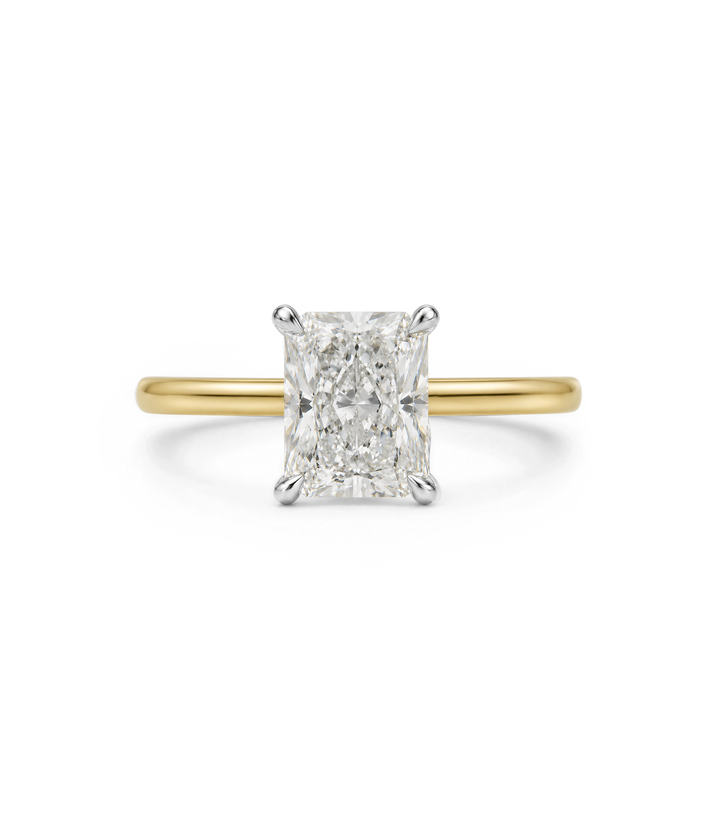 14kt Radiant Lab Grown Diamond Ring