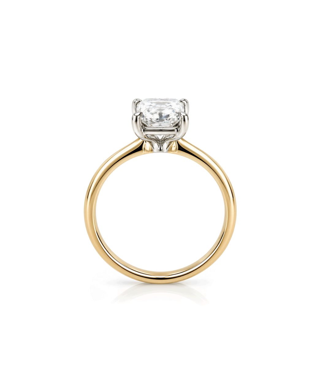 14kt Radiant Lab Grown Diamond Ring
