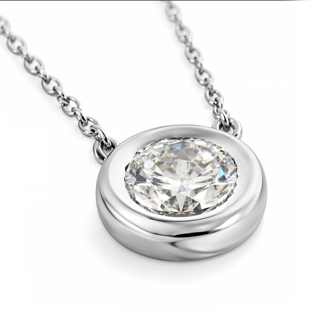 14kt White Gold Maple Leaf Diamond Pendant