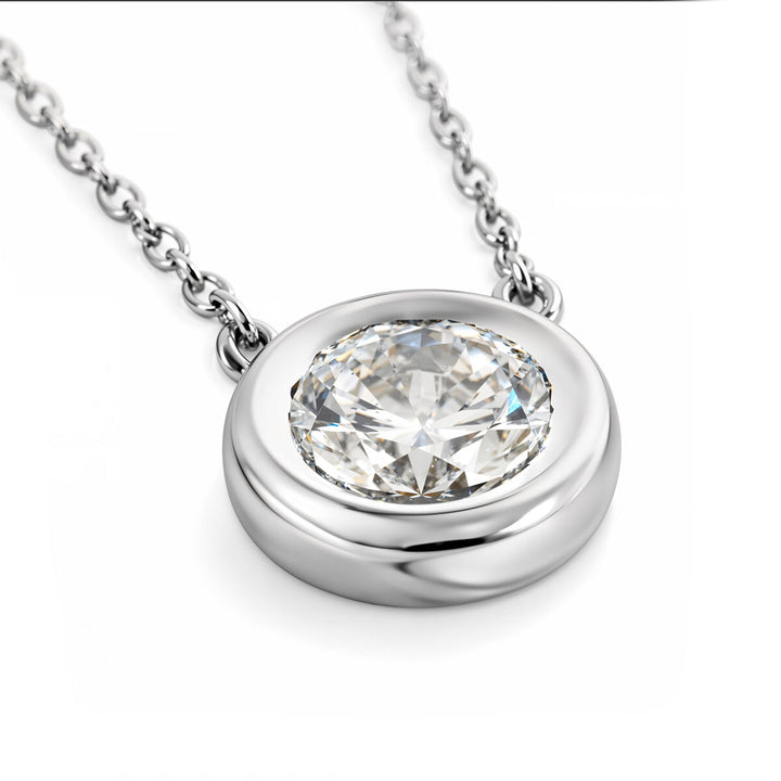 14kt White Gold Maple Leaf Diamond Pendant