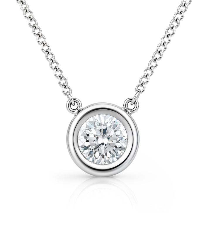 14kt White Gold Maple Leaf Diamond Pendant