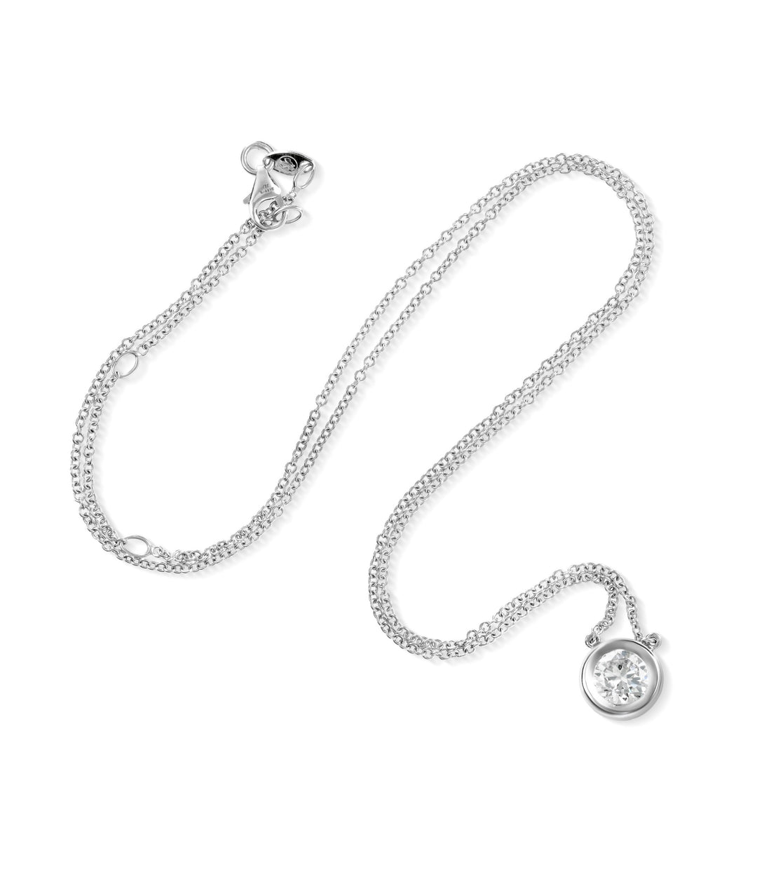 14kt White Gold Maple Leaf Diamond Pendant