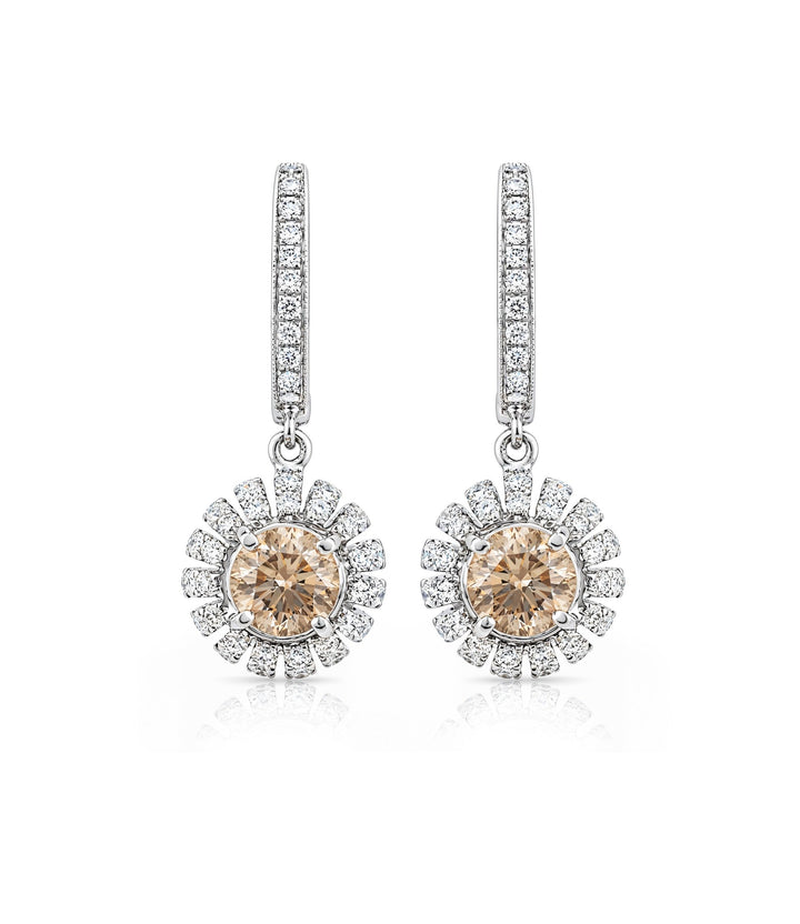 18kt White Gold Drop Earrings