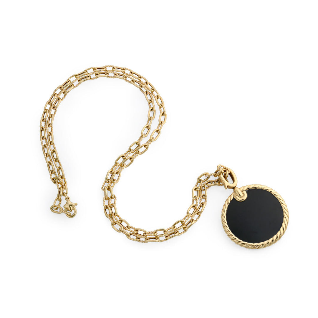 A. 18kt David Yurman Double Sided Pendant - Estate