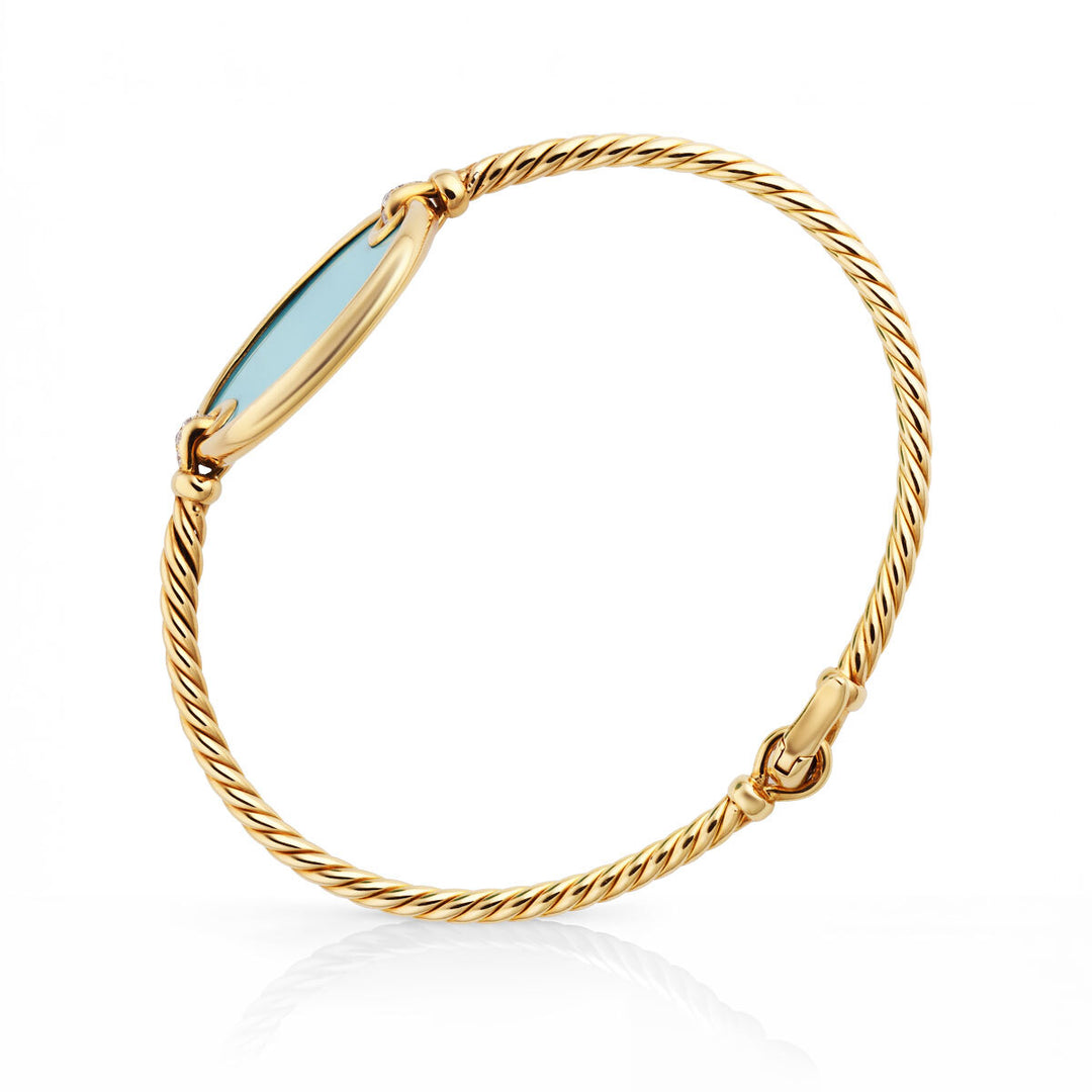 A. 18kt David Yurman Turquoise Bangle - Estate