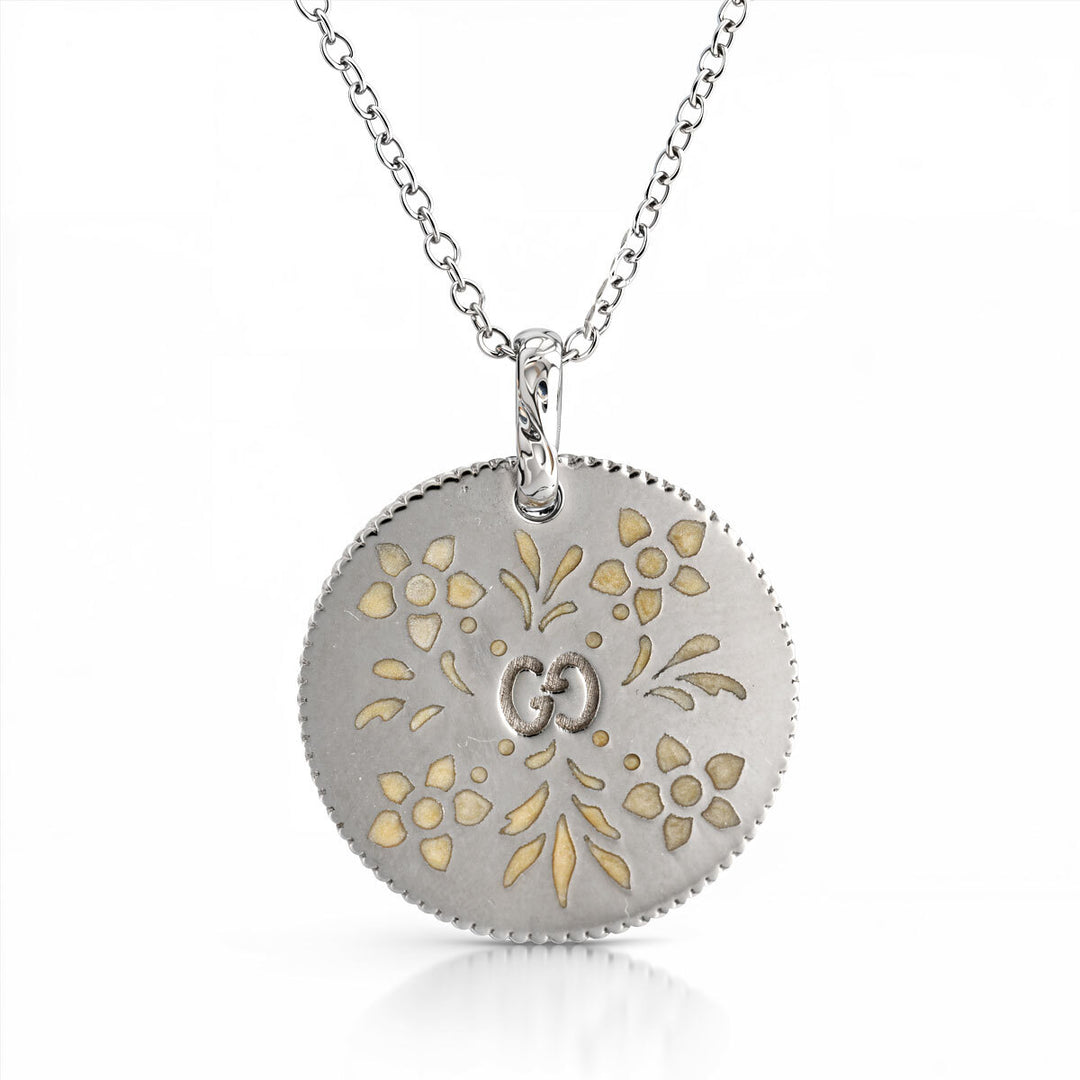 A. 18kt Gucci Enamel Pendant - Estate