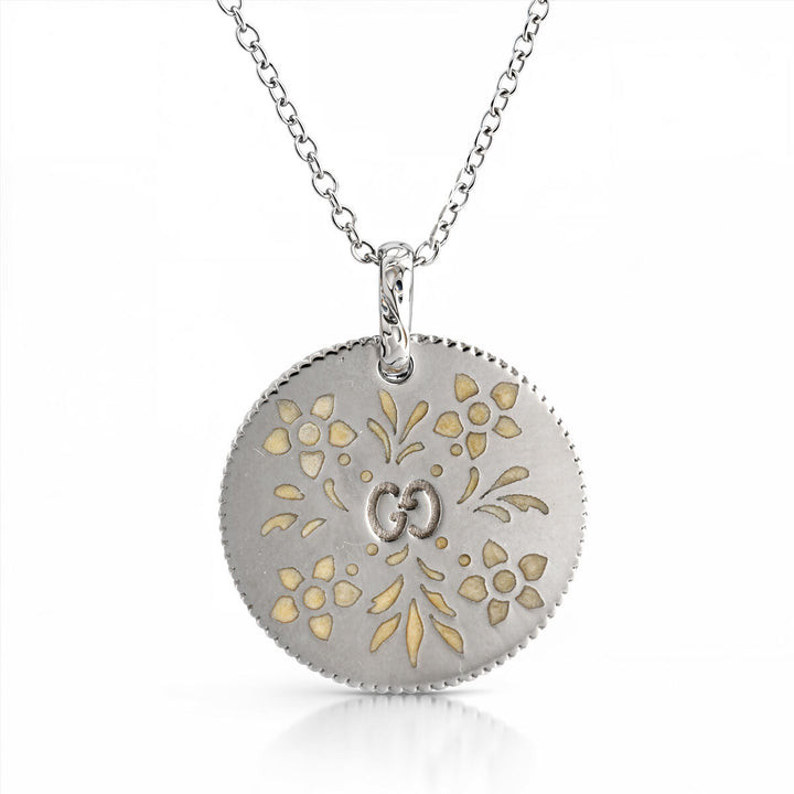A. 18kt Gucci Enamel Pendant - Estate