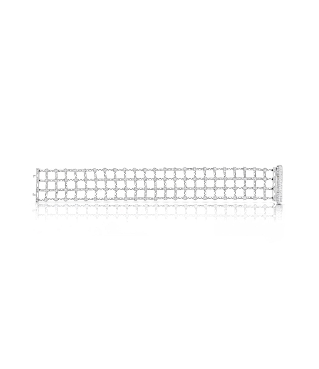 18kt White Gold Estate Tacori Diamond Bracelet