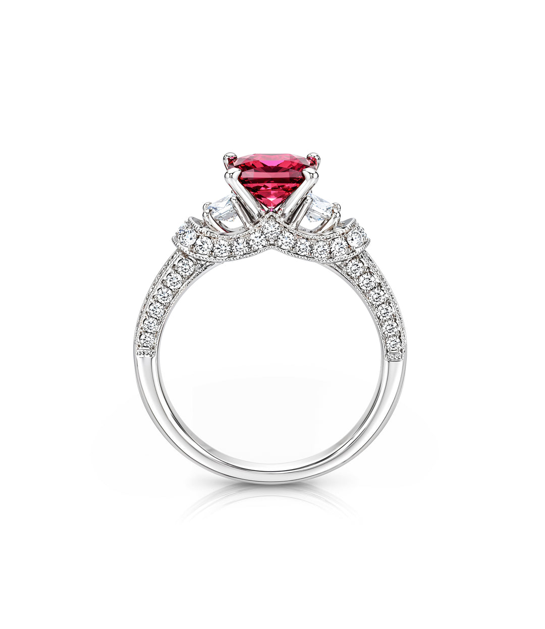 19kt White Gold Tourmaline and Diamond Ring
