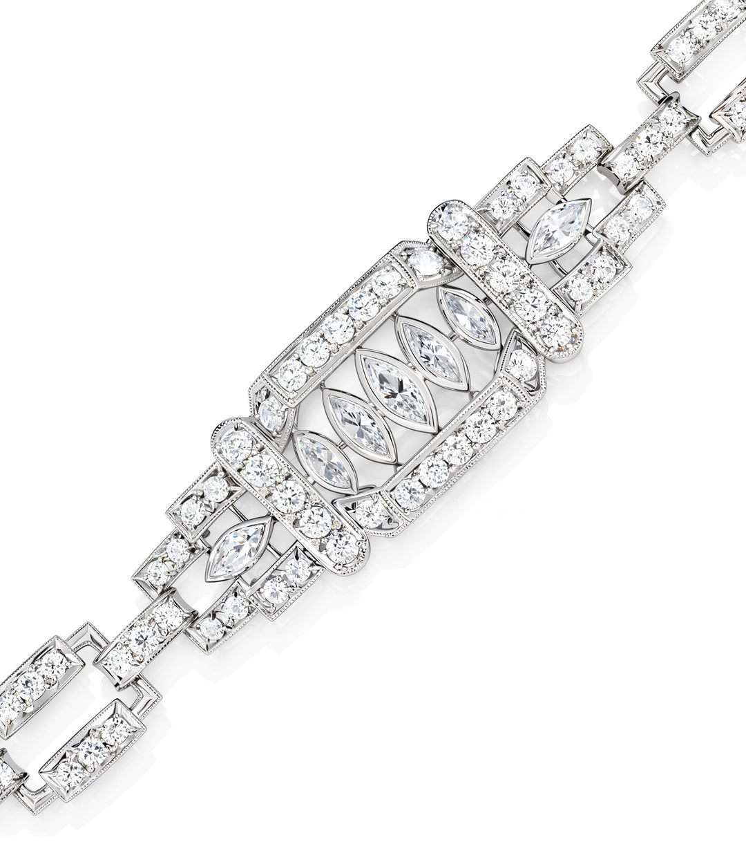 Estate Platinum Diamond Bracelet