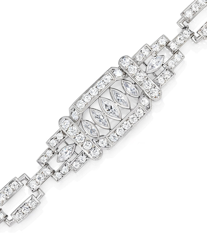 Estate Platinum Diamond Bracelet
