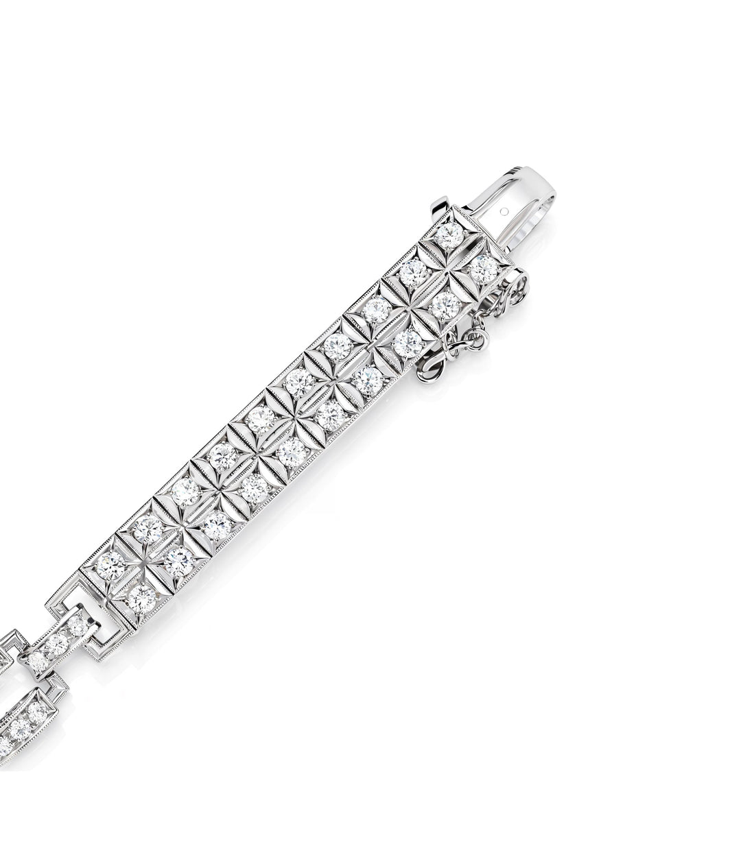 Estate Platinum Diamond Bracelet