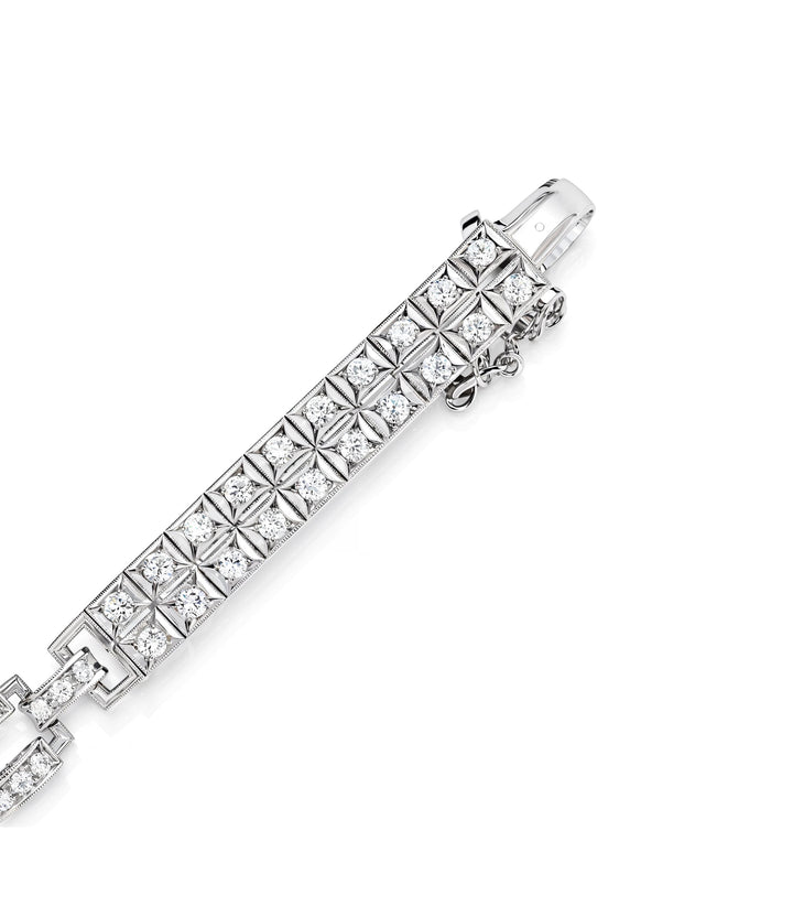 Estate Platinum Diamond Bracelet
