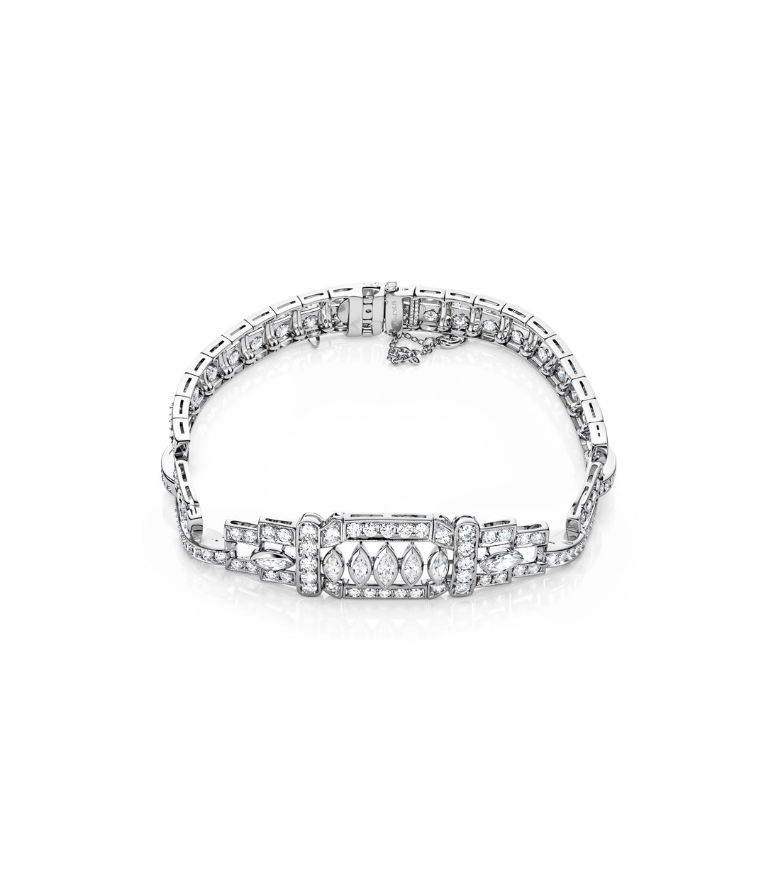 Estate Platinum Diamond Bracelet