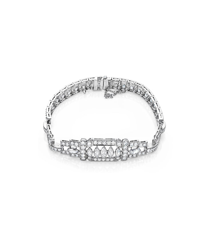 Estate Platinum Diamond Bracelet