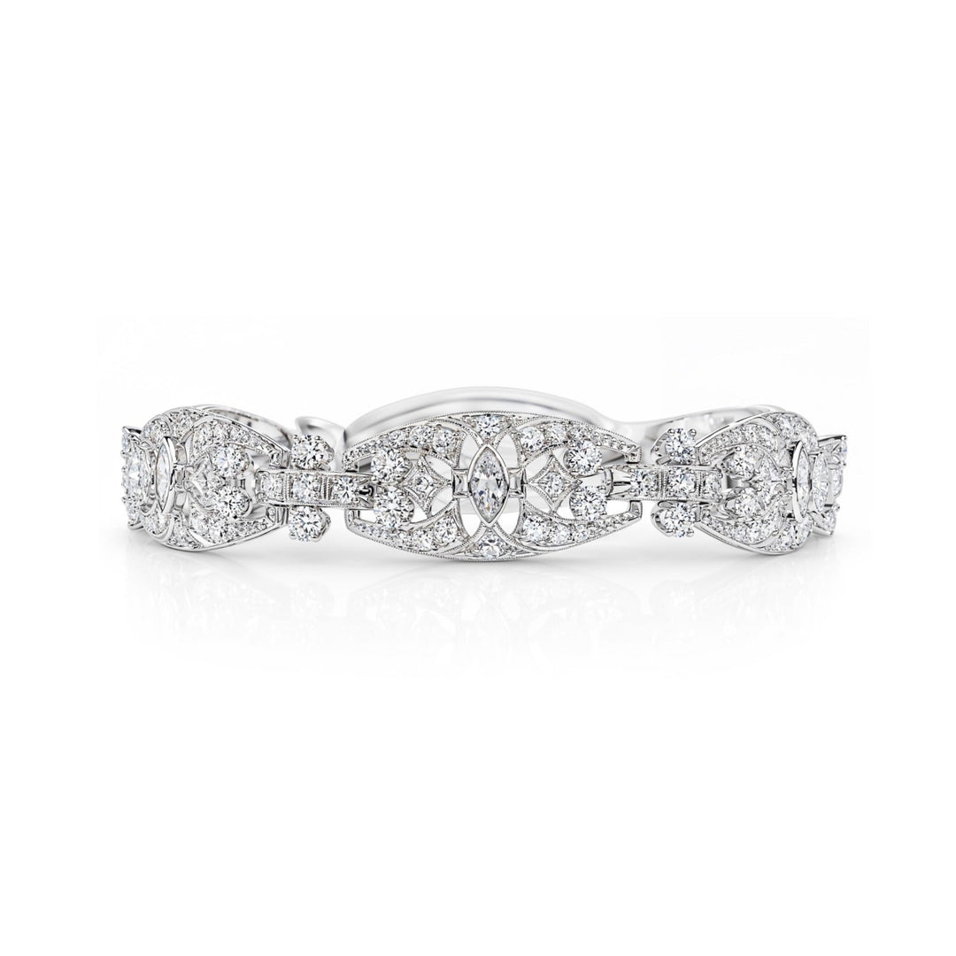 Estate Platinum and Diamond Bracelet