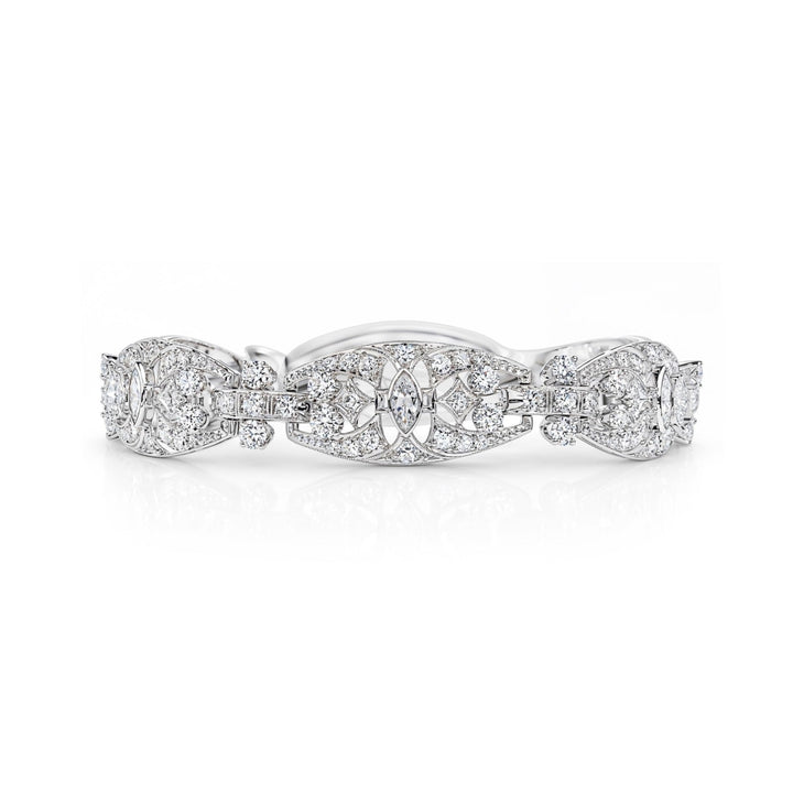 Estate Platinum and Diamond Bracelet