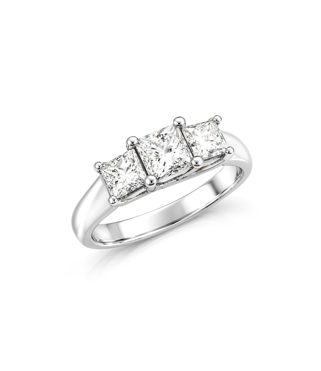 Platinum Estate Princess Cut Diamond Ring