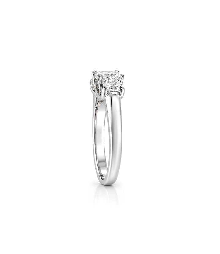 Platinum Estate Princess Cut Diamond Ring