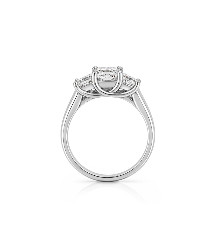 Platinum Estate Princess Cut Diamond Ring