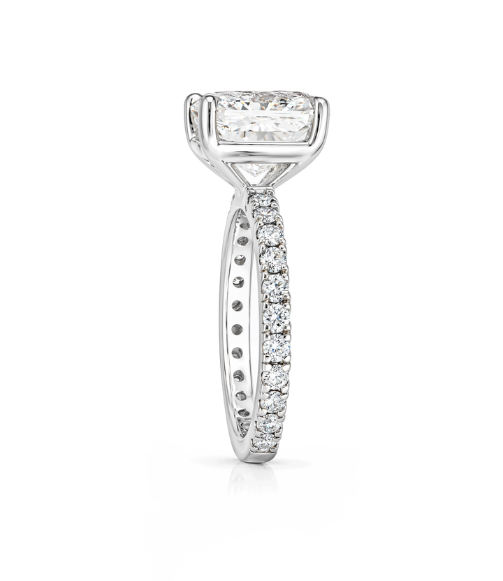 A. Estate Platinum Radiant Cut Diamond Ring