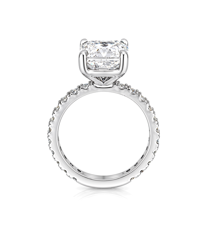 A. Estate Platinum Radiant Cut Diamond Ring
