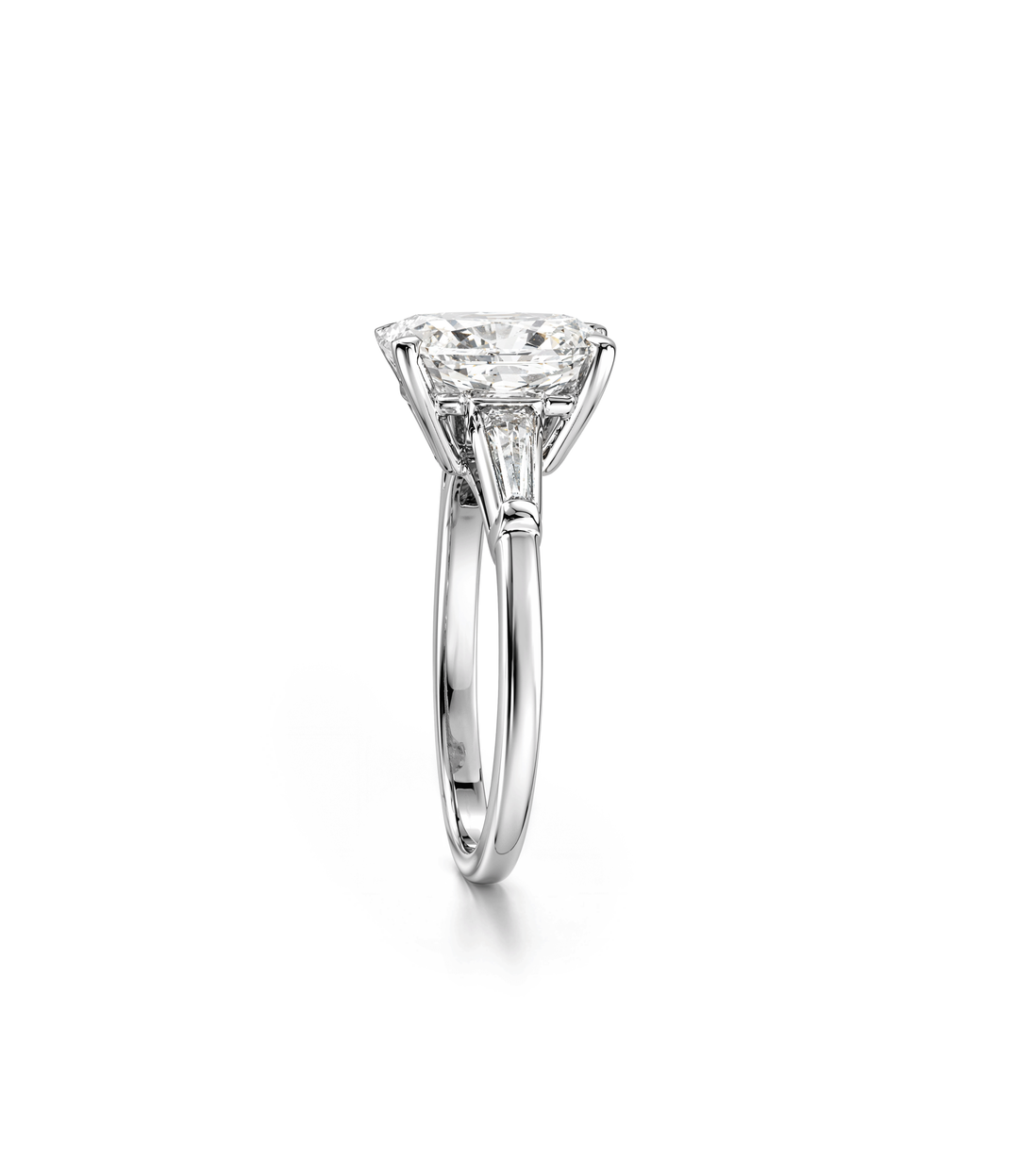 Platinum Radiant Lab Grown Diamond Ring