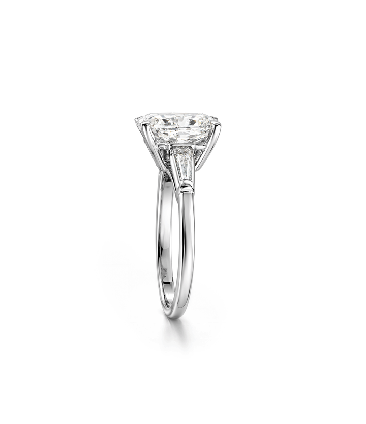 Platinum Radiant Lab Grown Diamond Ring