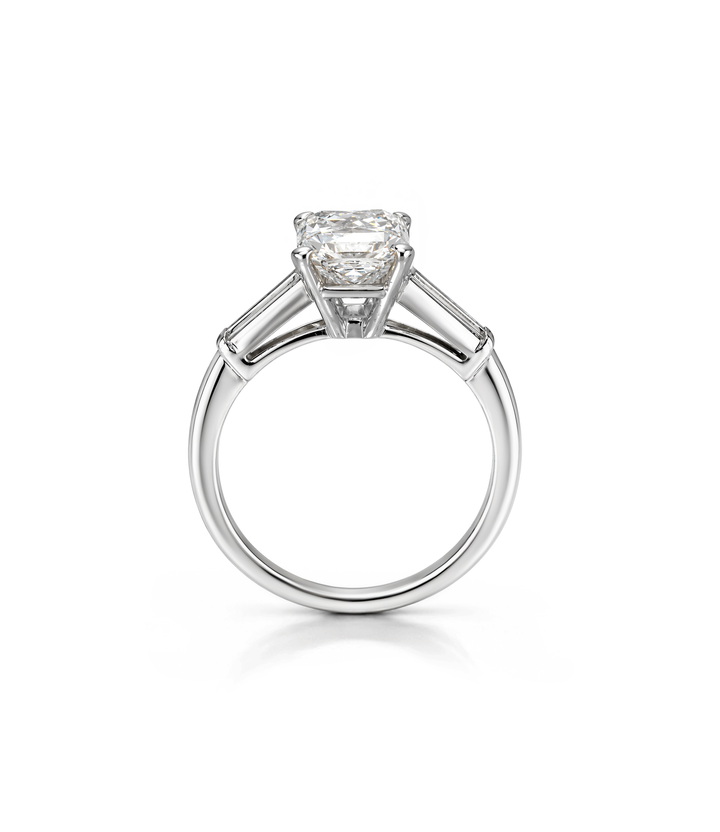 Platinum Radiant Lab Grown Diamond Ring