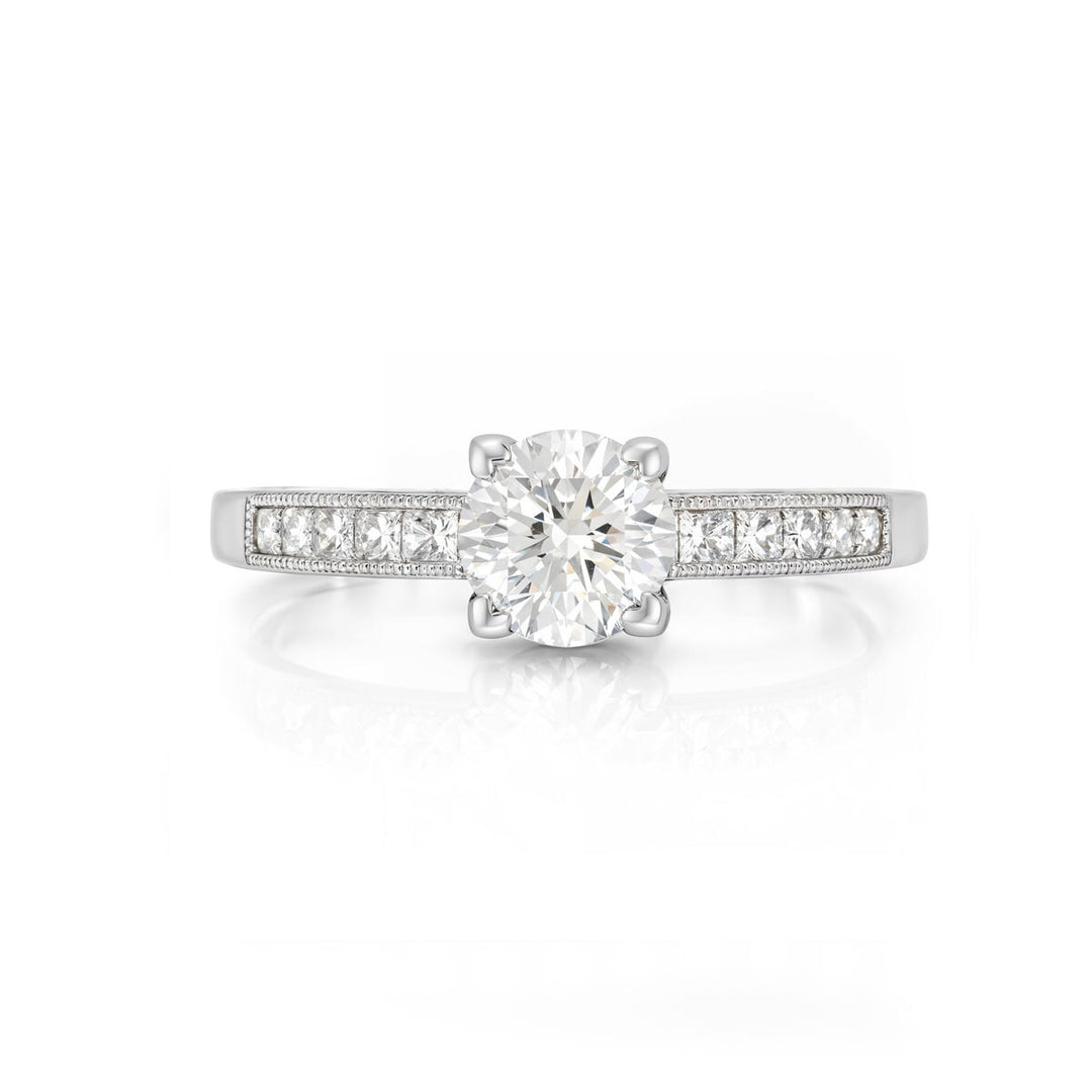 A. Platinum Tacori Lab Grown Diamond Ring