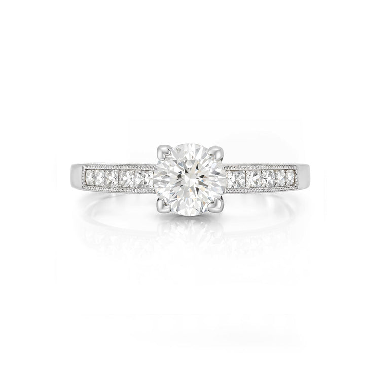 A. Platinum Tacori Lab Grown Diamond Ring