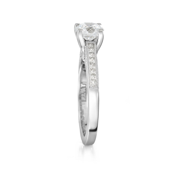 A. Platinum Tacori Lab Grown Diamond Ring
