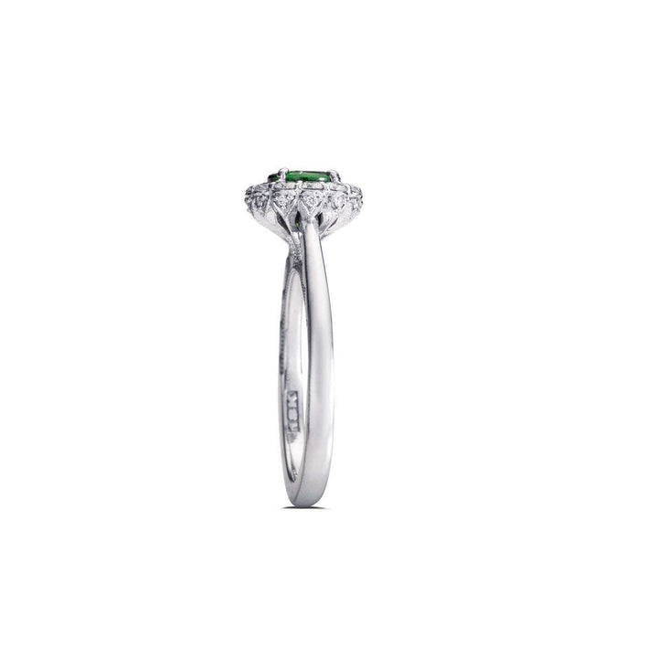 A. Tacori 18kt Tsavorite Diamond Ring