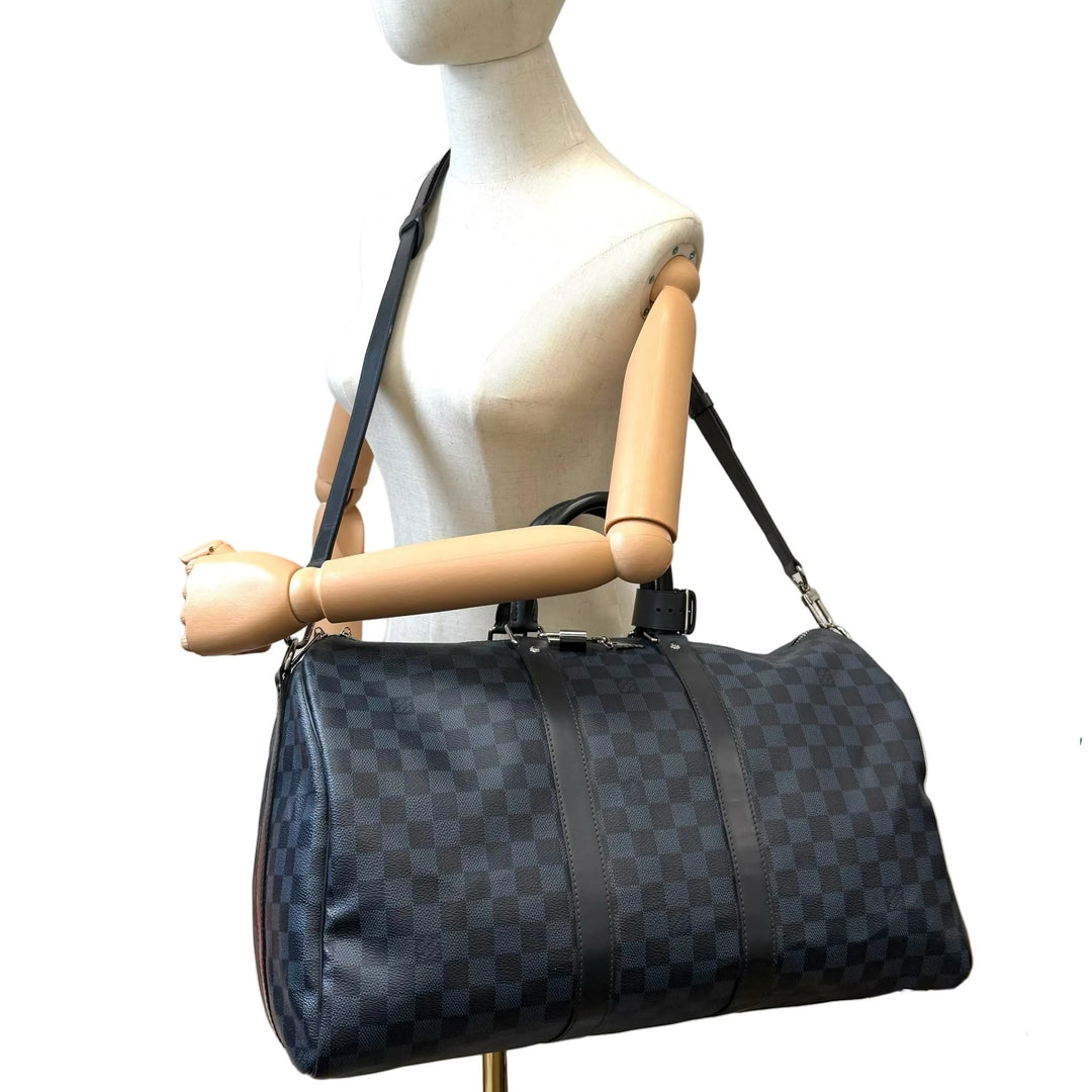 Louis Vuitton Damier Cobalt Keepall Bandouliere 45