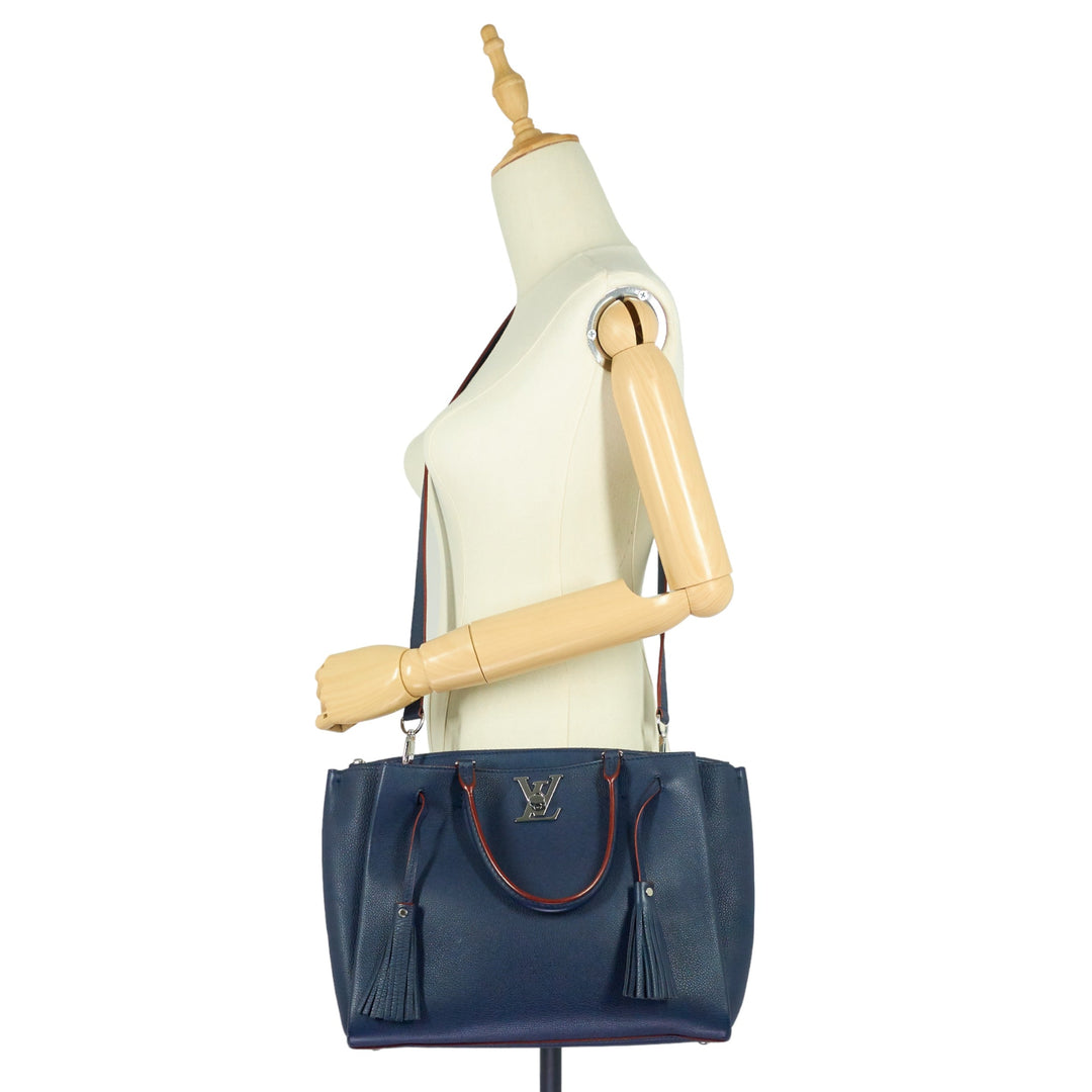 LockMeTo MM Calfskin Leather Handbag