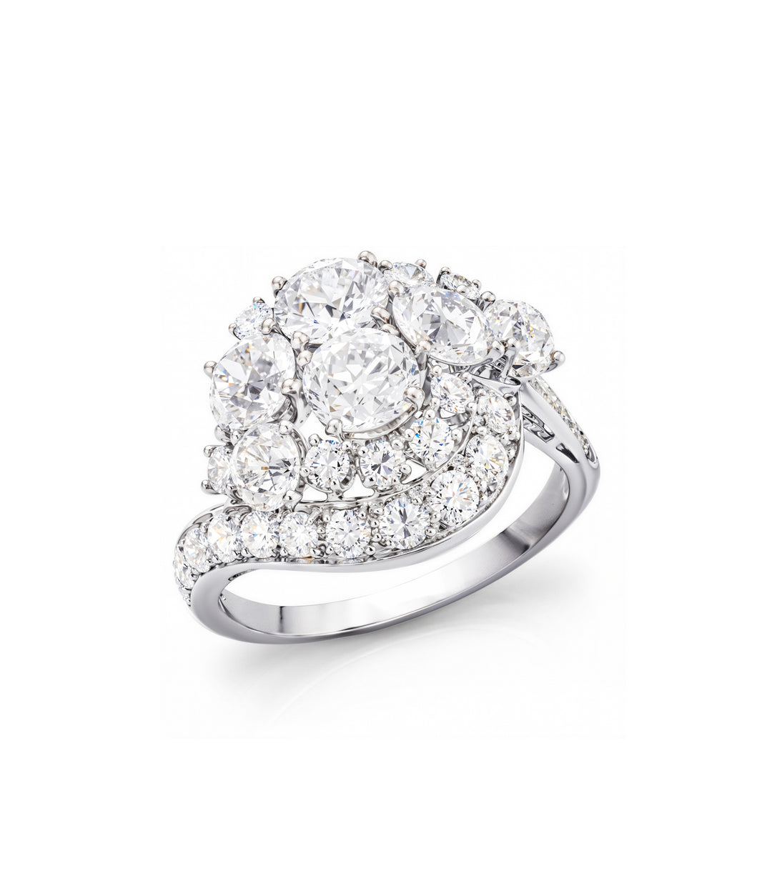 Estate Platinum Diamond  Ring