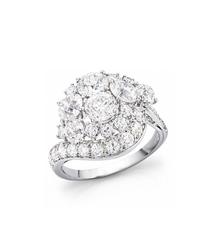 Estate Platinum Diamond  Ring