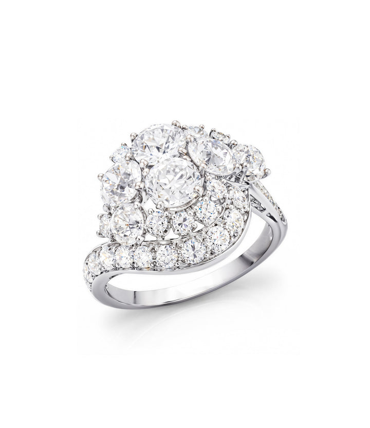 Estate Platinum Diamond  Ring