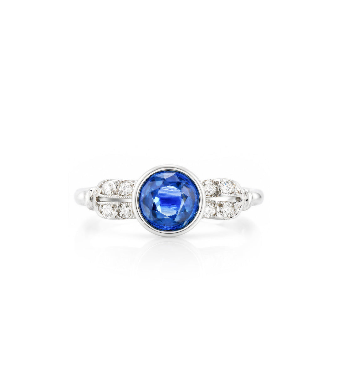 Estate Sapphire Diamond Ring