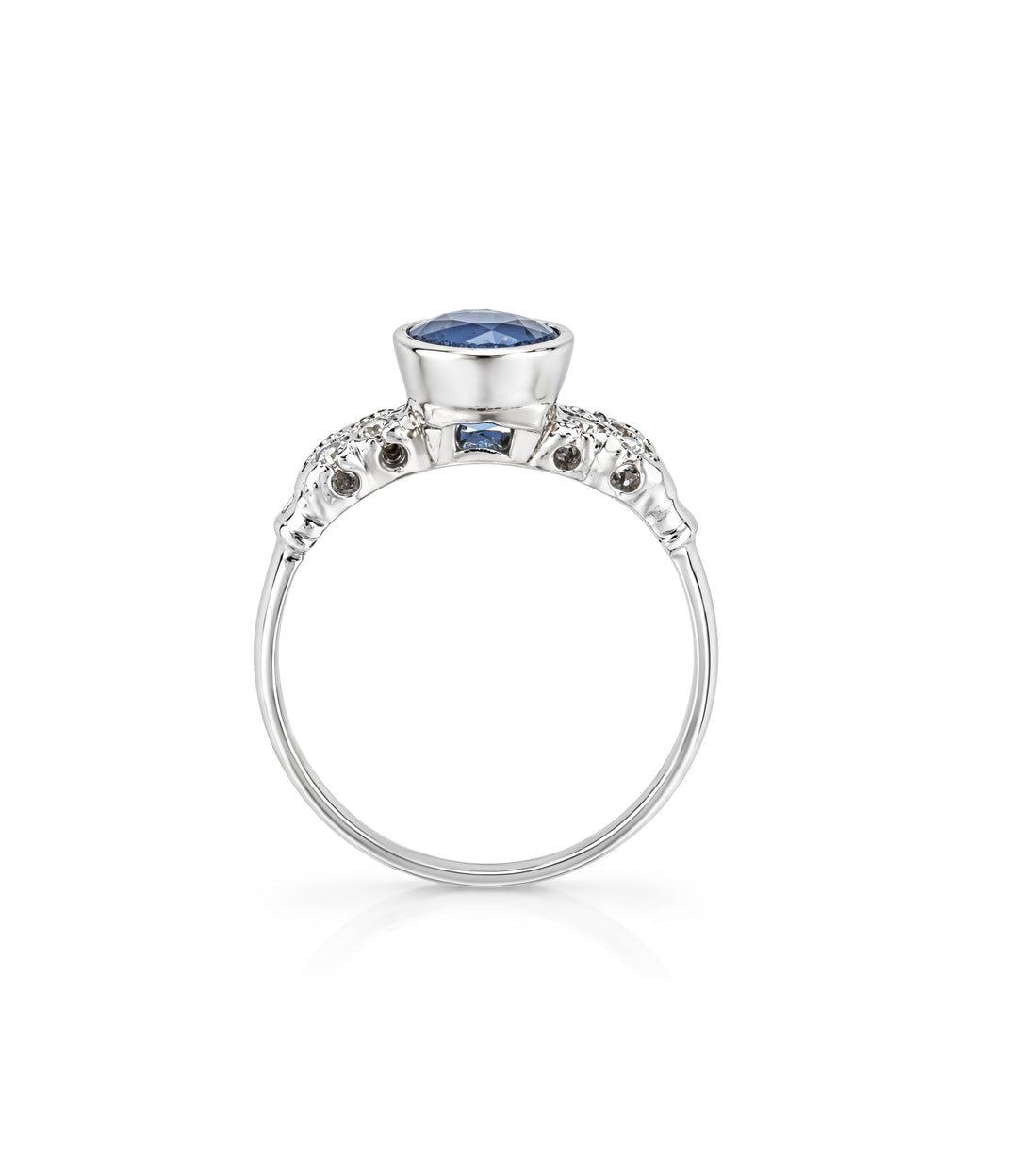 Estate Sapphire Diamond Ring