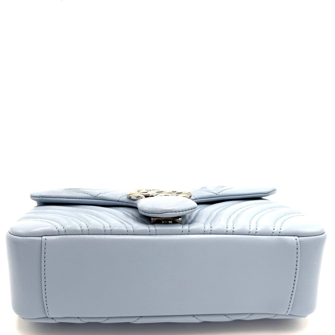 Gucci GG Marmont Pastel Blue Medium Shoulder Bag