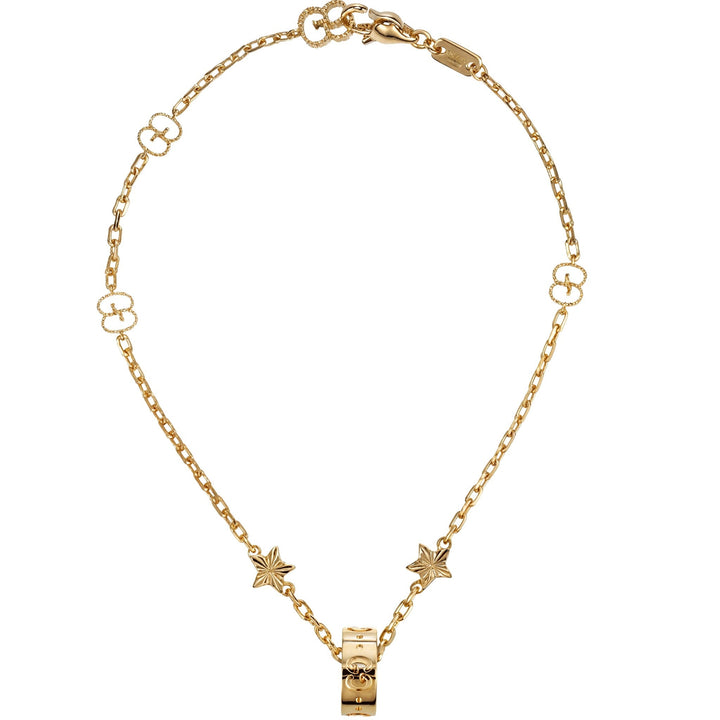 Gucci 18kt Yellow Gold Bracelet with Stars & Rolling Icon Charm