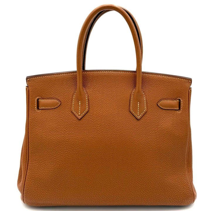 Hermès Gold Birkin 30 in Togo Leather With Palladium Hardware