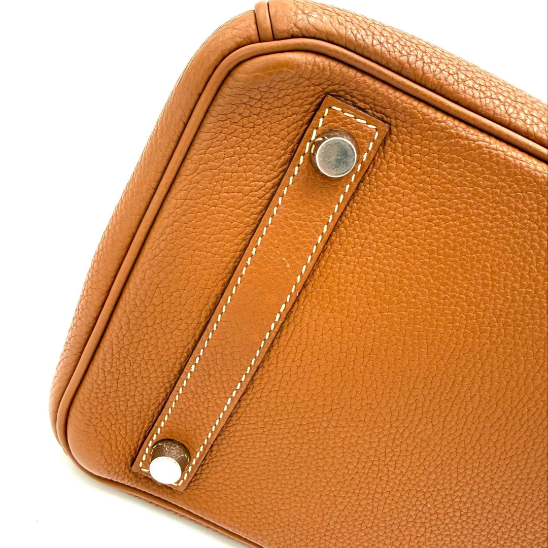 Hermès Gold Birkin 30 in Togo Leather With Palladium Hardware
