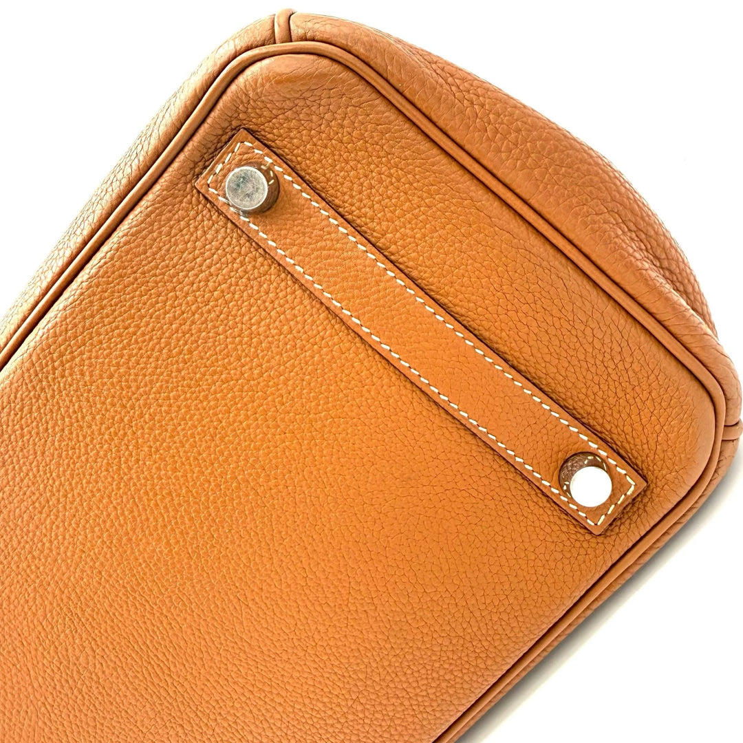 Hermès Gold Birkin 30 in Togo Leather With Palladium Hardware