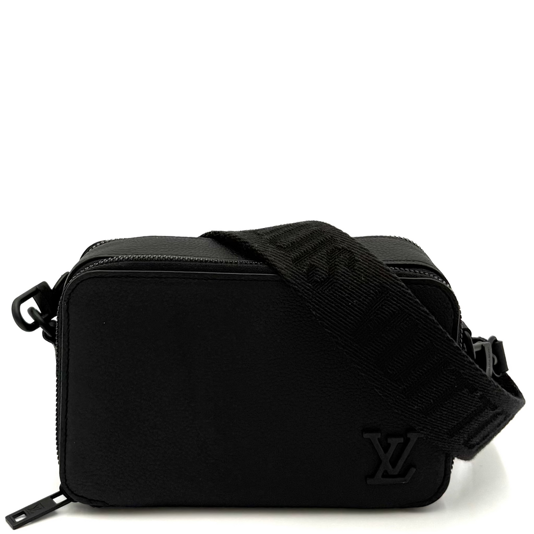 Mens Alpha Wearable Wallet Black on Black