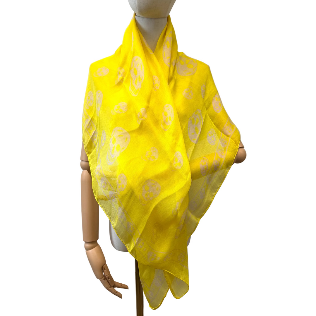 Skull Chiffon Scarf