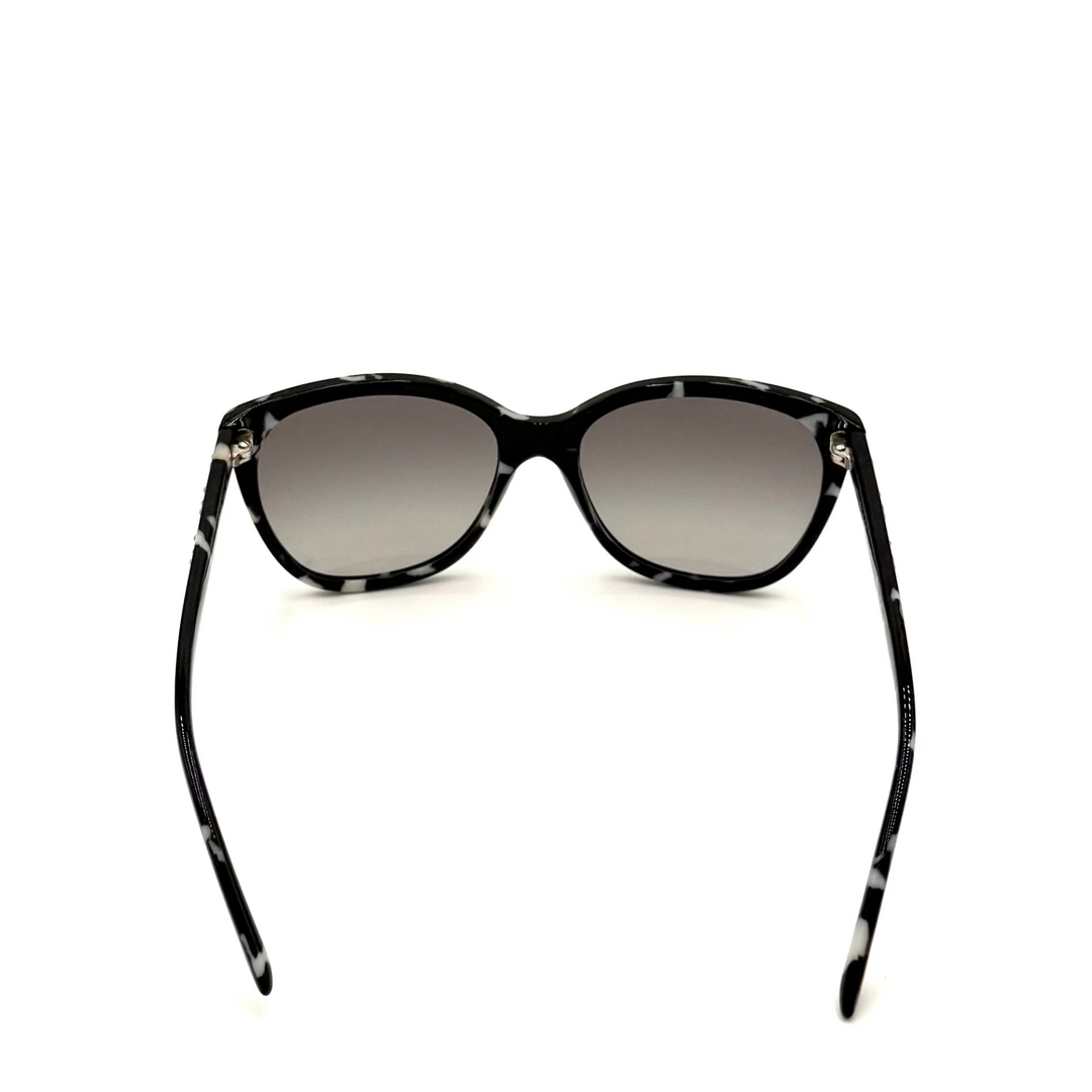 Marbled Cat-Eye Sunglasses with Hard Case