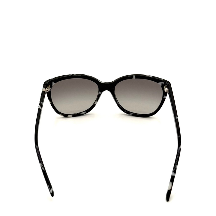 Marbled Cat-Eye Sunglasses with Hard Case