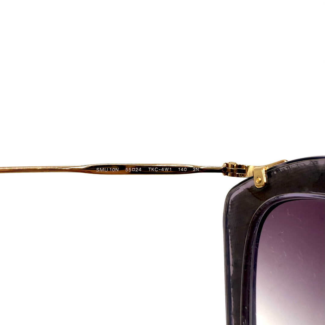 Noir Glitter Sunglasses with Hard Case